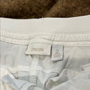 Chico's Ivory Elastic Waist Pants